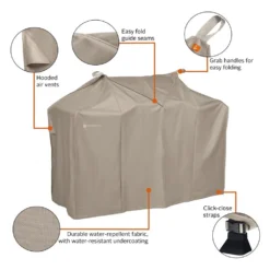 Classic Accessories® - Storigami Easy Fold Goat Tan X-Large BBQ Grill Cover (70"W X 30"D X 49"H) -Magma Store 56 298 055801 ec 9
