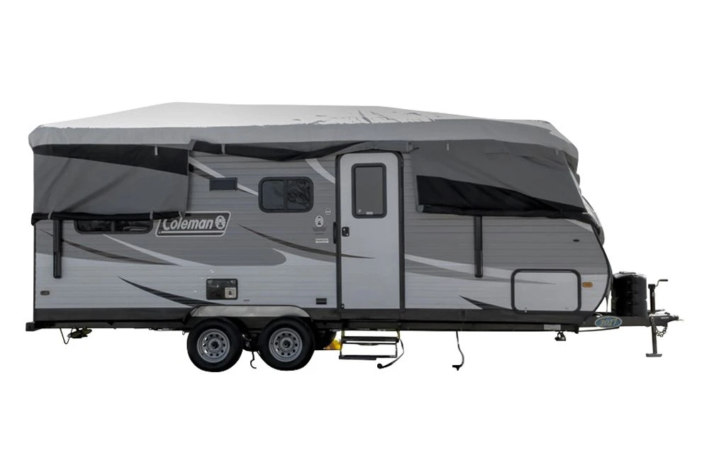 Camco® 56324 - Pro-Tec™ Travel Trailer Cover (Gray, Up To 20') 2 Camco® 56324 - Pro-Tec™ Travel Trailer Cover (Gray, Up To 20') - Image 2