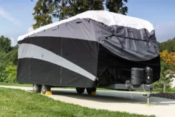 Camco® 56322 - Pro-Tec™ Travel Trailer Cover (Gray, Up To 18') -Magma Store 56326 7 9