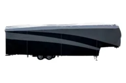 Camco® 56348 - Pro-Tec™ 5th Wheel Trailer Cover (Gray, Up To 34') -Magma Store 56354 3 7