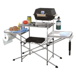 Camco® - Deluxe Gray Folding Grill Table -Magma Store 57293 12