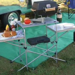 Camco® - Deluxe Gray Folding Grill Table -Magma Store 57293 13