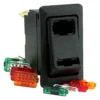 Cole Hersee® - SPDT On/Off/On Black Rocker Switch With Lenses Kit