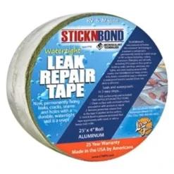 Leisure Time® 60023 - Stick-N-Bond™ Multi-Purpose White Roll Tape (4"W X 25'L)
