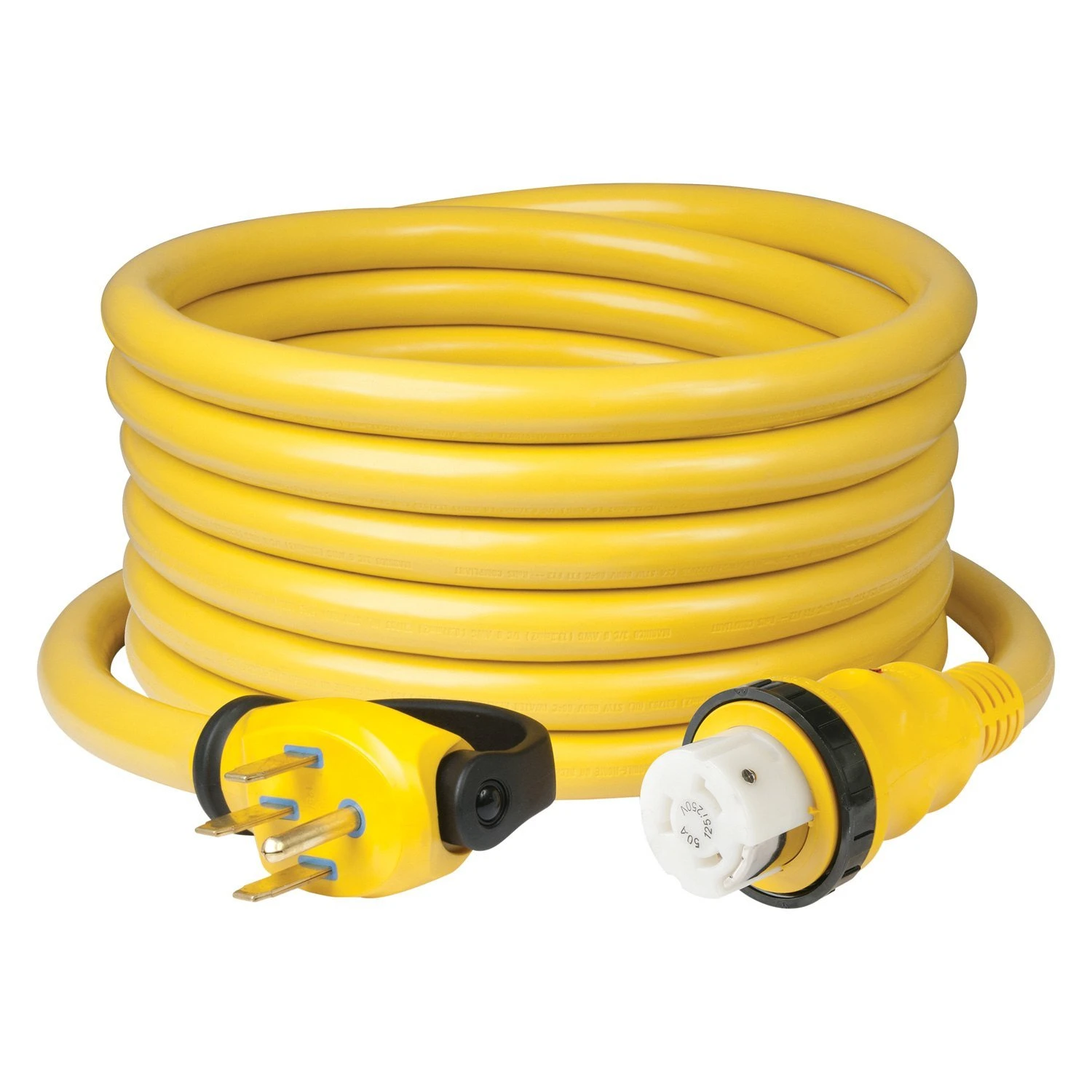 ParkPower® 6152SPPRV-25 - 25' Extension Power Cord With Swivel Handle Grip (50A Straight Male X 50A Locking Female) 1 ParkPower® 6152SPPRV-25 - 25' Extension Power Cord With Swivel Handle Grip (50A Straight Male X 50A Locking Female)