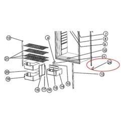Norcold® 618796 - Refrigerator Door Hinge For Norcold™ 1200, 1201 Models