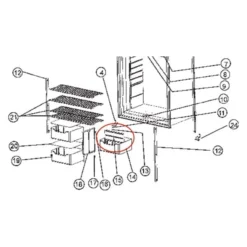 Norcold® - Refrigerator Door Bin Divider For Norcold™ 1200 Models