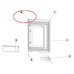 Norcold® 623819 - Refrigerator Door Cap For Norcold™ 1200, 1210 Models