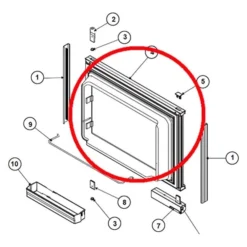 Norcold® 623945 - Refrigerator Door For Norcold™ N1095, N61X, N62X, N64X, N81X, N82X, N84X Models