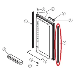 Norcold® - Refrigerator Door Panel Retainer For Norcold™ N61X, N62X, N64X, N81X Models
