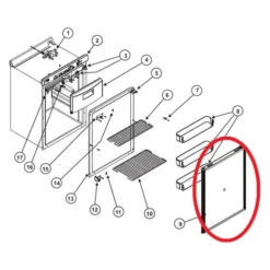 Norcold® - Refrigerator Door For Norcold™ N300, N400, N305, N306 Models