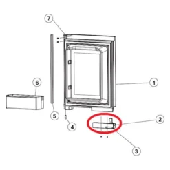 Norcold® - Refrigerator Door Handle For Norcold™ 1210 Models -Magma Store 629815