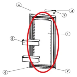 Norcold® - Refrigerator Panel Door Liner For Norcold™ 1200, 1210 Models