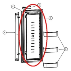 Norcold® 634071 - Refrigerator Panel Door Liner For Norcold™ 1210, 1211 Models