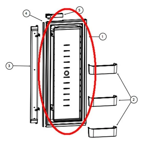 Norcold® - Refrigerator Panel Door Liner For Norcold™ 1210, 1211 Models 1 Norcold® - Refrigerator Panel Door Liner For Norcold™ 1210, 1211 Models
