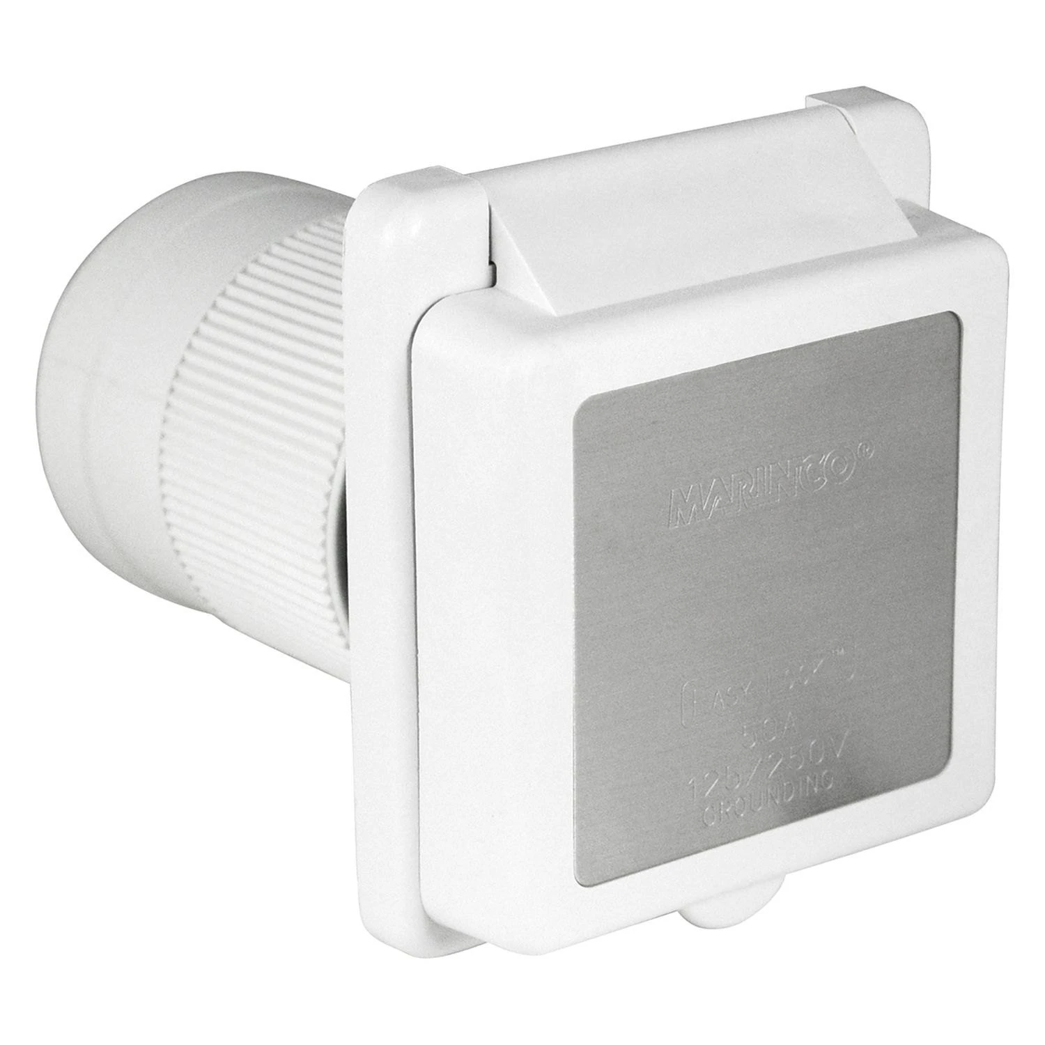 ParkPower® - 50A Locking Square Outdoor Power Inlet With Stainless Steel Trim 2 ParkPower® - 50A Locking Square Outdoor Power Inlet With Stainless Steel Trim - Image 2