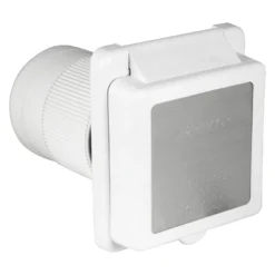 ParkPower® 6353ELRV - 50A Locking Square Outdoor Power Inlet With Stainless Steel Trim