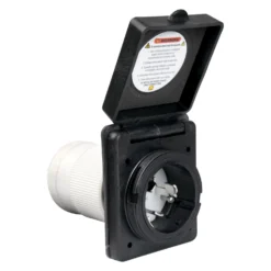 ParkPower® - 50A Locking Square Outdoor Power Inlet With Stainless Steel Trim 5 ParkPower® - 50A Locking Square Outdoor Power Inlet With Stainless Steel Trim -Magma Store 6353elrv blk 2 1