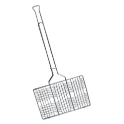 Rome® - 9" X 13" Chrome Plated Steel Hamburger Grill Basket