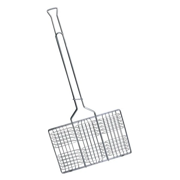 Rome® - 9" X 13" Chrome Plated Steel Hamburger Grill Basket 1 Rome® - 9" X 13" Chrome Plated Steel Hamburger Grill Basket