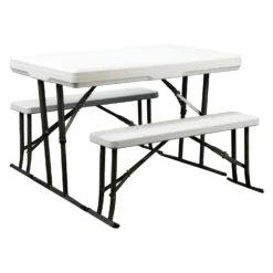 Faulkner® - Folding Picnic Table With 2 Benches