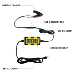 Wagan® - 12 V Intelligent Fully Automatic Battery Charger And Maintainer -Magma Store 7402 7