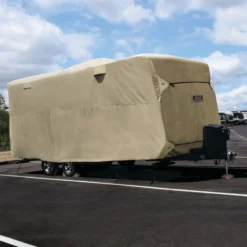 ADCO® 74844 - Travel Trailer Cover (Tan, Up To 28'6")