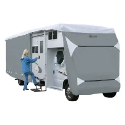 Classic Accessories® 79263 - PolyPro™3 Class C Motorhome Cover (Gray With White Roof, Up To 23')