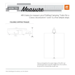 Classic Accessories® 80-038-143106-00 - PolyPro™3 Hi-Lo Trailer Cover (Gray With White Roof, Up To 10') -Magma Store 80 038 143106 00 7