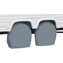 Classic Accessories® 80-086-181001-00 - Over Drive™ Single Axle RV Wheel Covers (Gray, 33"-36"Dia)