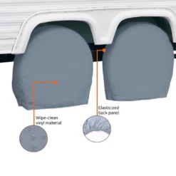 Classic Accessories® 80-086-181001-00 - Over Drive™ Single Axle RV Wheel Covers (Gray, 33"-36"Dia) -Magma Store 80 086 181001 00 3