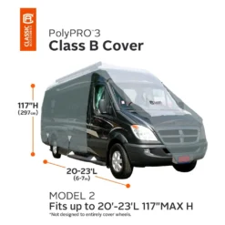 Classic Accessories® 80-104-151001-00 - PolyPro™3 Class B Motorhome Cover (Gray With White Roof, Up To 23') -Magma Store 80 104 151001 00 9