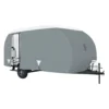 Classic Accessories® 80-197-171001-00 - Over Drive PolyPRO3™ Deluxe Long R-Pod Travel Trailer Cover (Gray With White Roof, Up To 17'7")