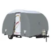 Classic Accessories® 80-199-151001-00 - Over Drive PolyPRO3™ Deluxe R-Pod Travel Trailer Cover (Gray With White Roof, Up To 16'2")