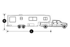 Classic Accessories® 80-300-203101-RT - PolyPro™3 5th Wheel Trailer Cover (Gray With White Roof, Up To 44') -Magma Store 80 300 203101 rt 4