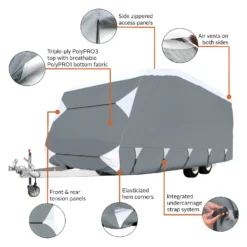 Classic Accessories® 80-302-143101-RT - Over Drive PolyPRO™3 Caravan Travel Trailer Cover (Gray With White Roof, Up To 16') 10 Classic Accessories® 80-302-143101-RT - Over Drive PolyPRO™3 Caravan Travel Trailer Cover (Gray With White Roof, Up To 16') -Magma Store 80 302 143101 rt 4