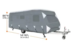 Classic Accessories® - Over Drive PolyPRO™3 Caravan Travel Trailer Cover -Magma Store 80 303 153101 rt 5