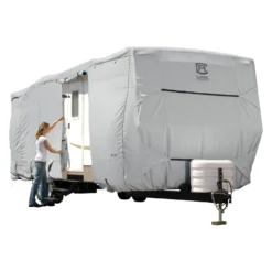 Classic Accessories® 80-321-301001-RT - PermaPro™ 5th Wheel Trailer Cover (Gray, Up To 18')