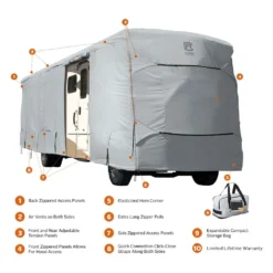 Classic Accessories® 80-330-181001-RT - PermaPro™ Class A Motorhome Cover (Gray, Up To 33') -Magma Store 80 330 181001 rt 5