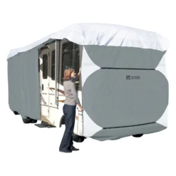 Classic Accessories® 80-335-173101-RT - PolyPro™3 Class A Motorhome Cover (Gray With White Roof, Up To 30')