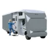 Classic Accessories® 80-344-193101-RT - PolyPro™3 Class C Motorhome Cover (Gray With White Roof, Up To 35')