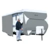 Classic Accessories® 80-351-303101-RT - Over Drive PolyPRO™3 Toy Hauler Trailer Cover (Gray With White Roof, Up To 18')