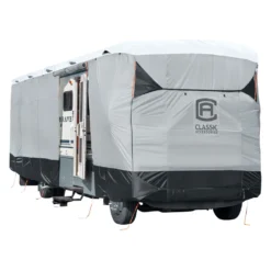 Classic Accessories® 80-371-101801-EX - SkyShield™ Class A Motorhome Cover (Gray With White Roof, Up To 33') -Magma Store 80 371 101801 ex 2