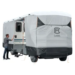 Classic Accessories® 80-373-102001-EX - SkyShield™ Class A Motorhome Cover (Gray With White Roof, Up To 40') -Magma Store 80 373 102001 ex 4