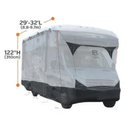 Classic Accessories® 80-379-101801-EX - SkyShield™ Class C Motorhome Cover (Gray With White Roof, Up To 32') -Magma Store 80 379 101801 ex 3