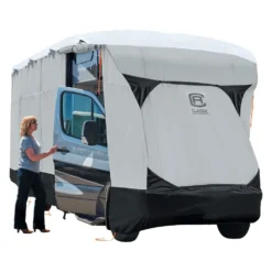 Classic Accessories® 80-379-101801-EX - SkyShield™ Class C Motorhome Cover (Gray With White Roof, Up To 32') -Magma Store 80 379 101801 ex 4