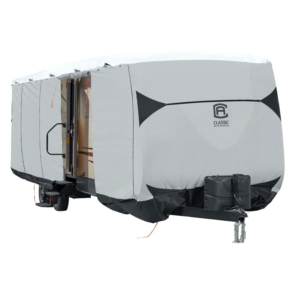 Classic Accessories® 80-382-103001-EX - SkyShield™ Travel Trailer Cover (Gray With White Roof, Up To 18') 2 Classic Accessories® 80-382-103001-EX - SkyShield™ Travel Trailer Cover (Gray With White Roof, Up To 18') - Image 2