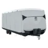 Classic Accessories® 80-386-101701-EX - SkyShield™ Travel Trailer Cover (Gray With White Roof, Up To 27')