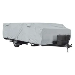 Classic Accessories® 80-401-141001-RT - PermaPro™ Pop-Up Trailer Cover (Gray, Up To 10')