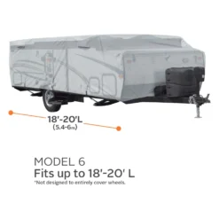 Classic Accessories® 80-406-191001-RT - PermaPro™ Pop-Up Trailer Cover (Gray, Up To 20') -Magma Store 80 406 191001 rt 3